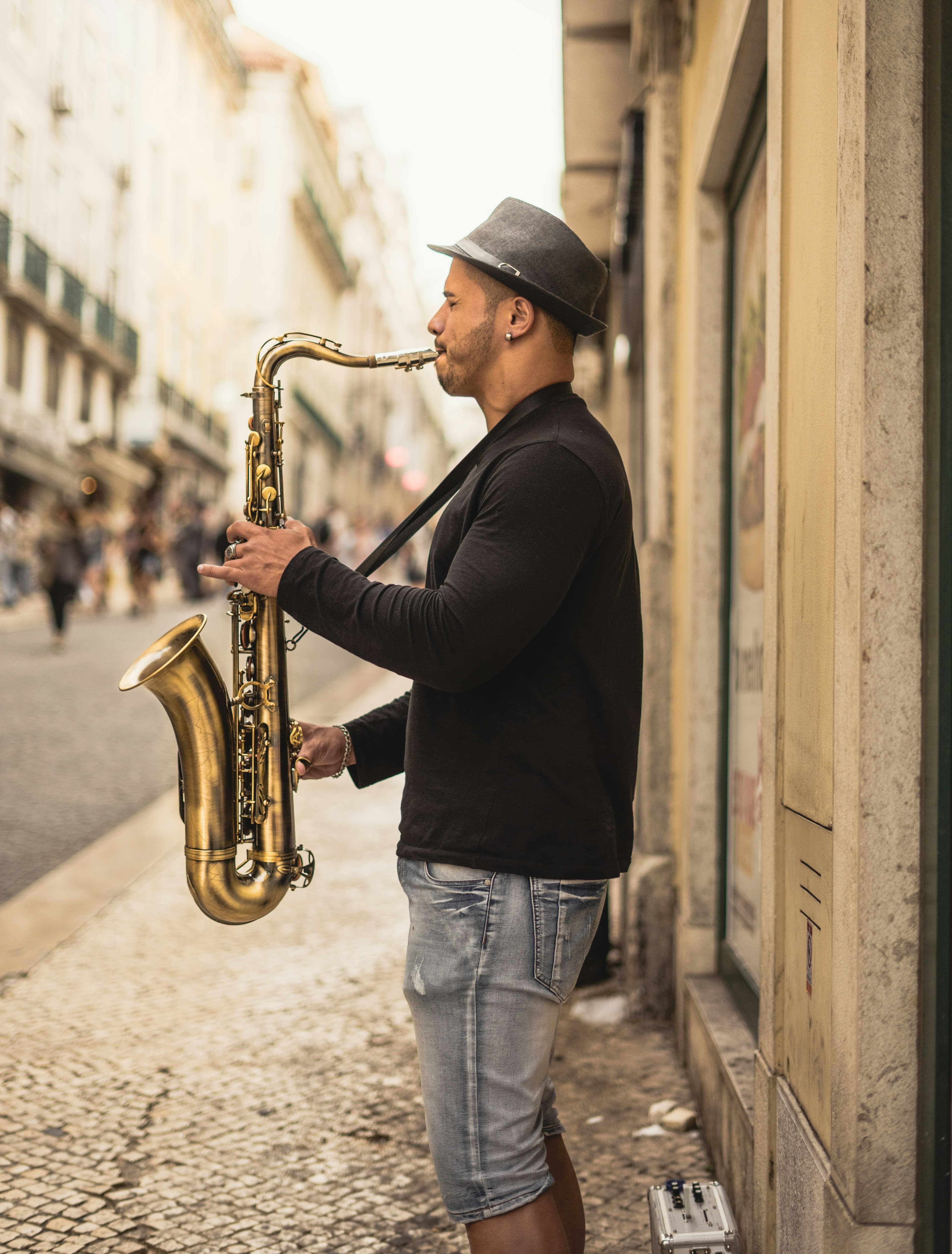 Vintage saxophone